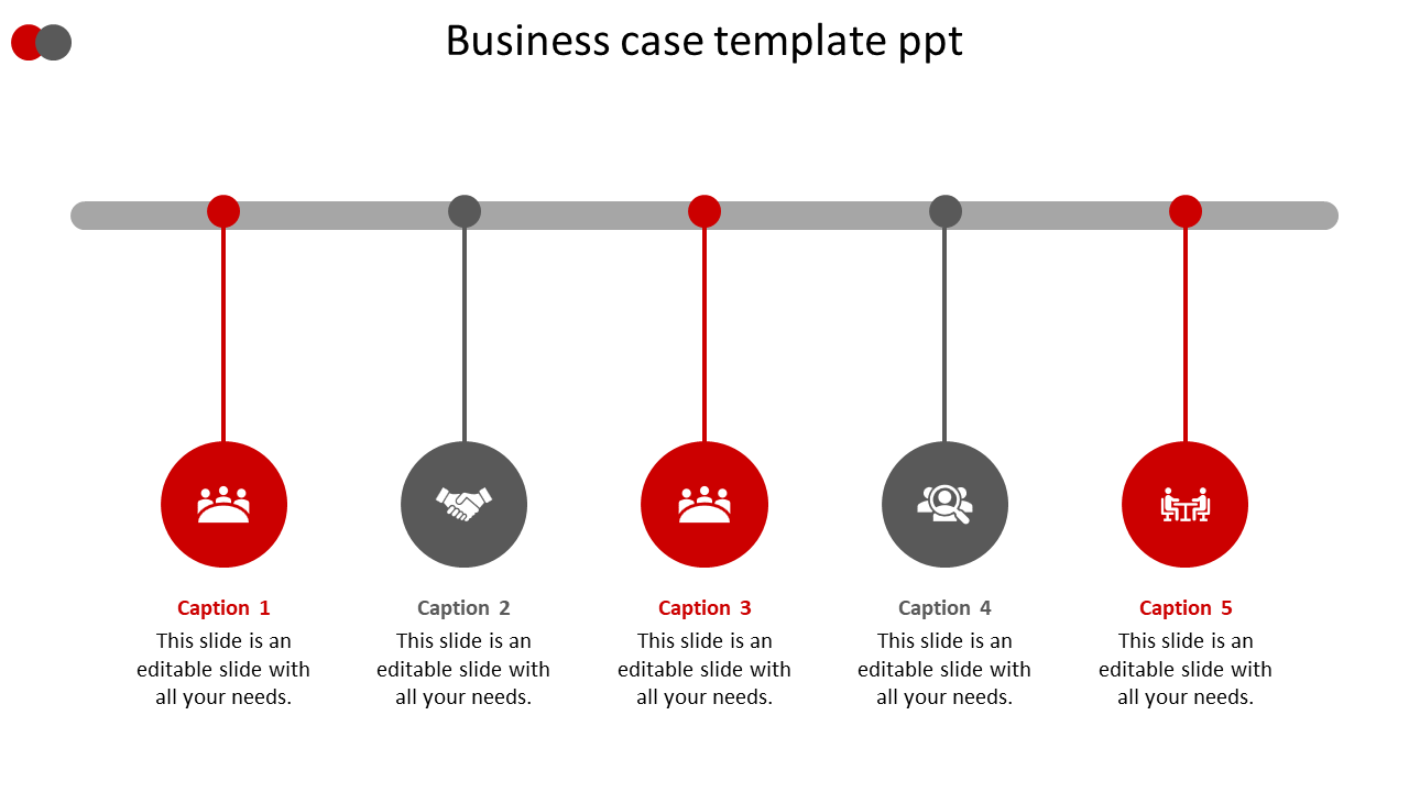Business Case Template PPT PowerPoint Model Slide